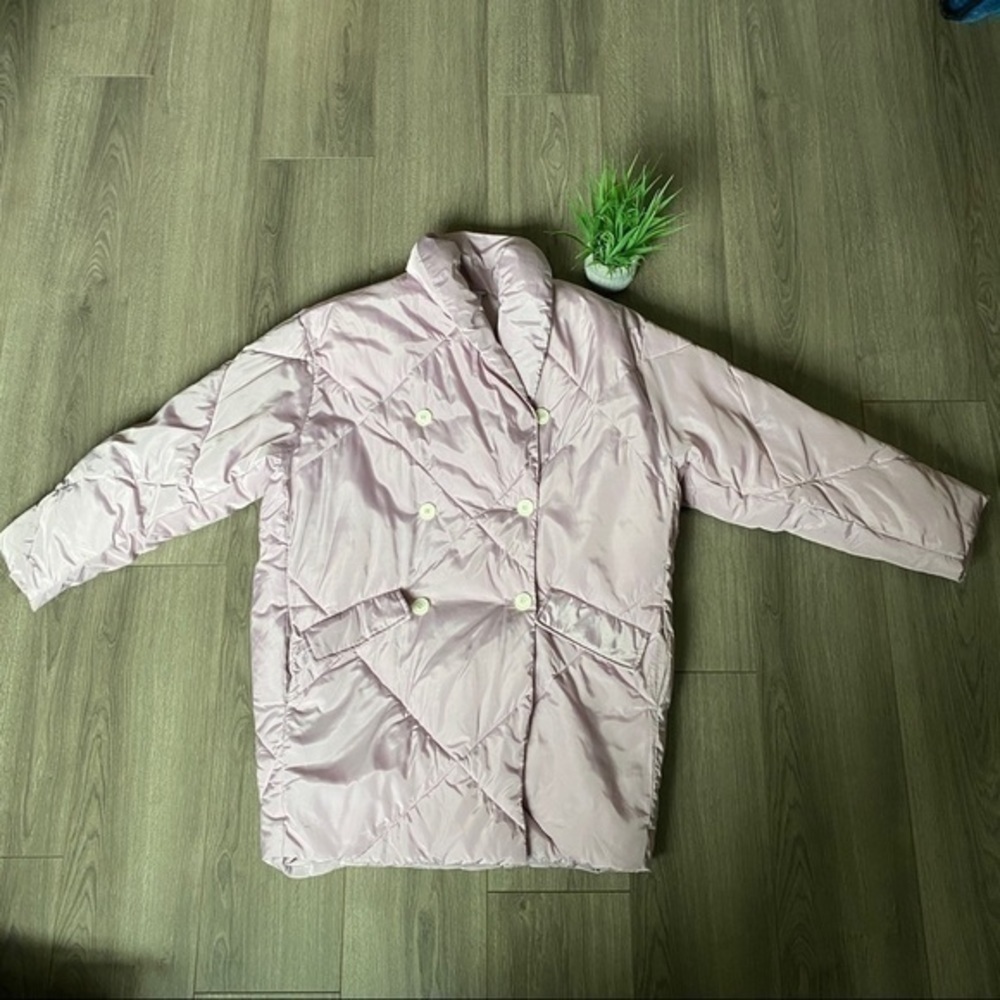 Free People Ella Puffer Jacket In Lavender Size Small